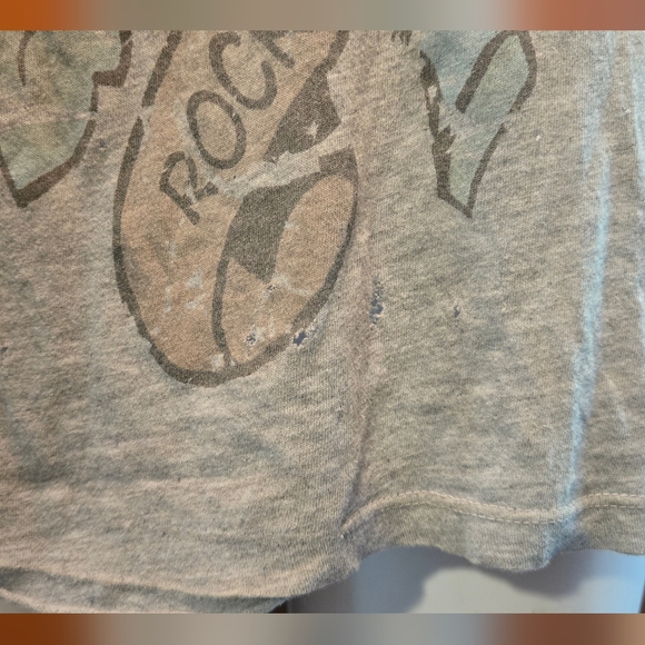 LOL Vintage Rock & Roll True Love Skull Tattoo Design Distressed T-shirt SzM - Picture 3 of 7